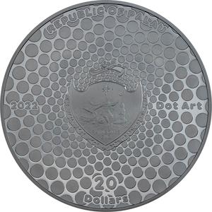 Cameroon / Silver Three Ounces 2022 Dot Art - Egypt Pyramid - obverse photo