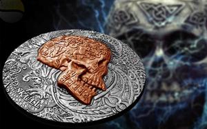 Cameroon / Silver Ounce 2017 Carved Skull - obverse photo