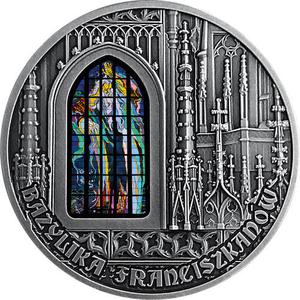 Cameroon / Silver Two Ounces 2019 Basilica of St. Francis of Assisi - reverse photo