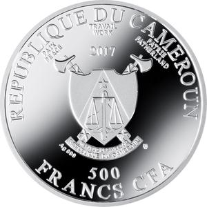 Cameroon / Five Hundred Francs 2017 Cockerel on a Stick - obverse photo
