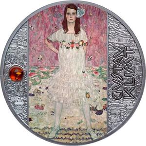 Cameroon / Five Hundred Francs Silver 2022 Gustav Klimt - Mäda Primavesi - reverse photo