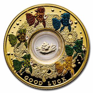 Cameroon / Silver Half Ounce 2022 Lucky Seven - Goldfish - reverse photo