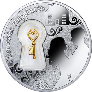 Cameroon / Silver Ounce 2015 Domestic Happiness - reverse photo
