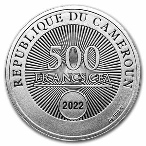 Cameroon / Silver Ten Grams 2022 Faith, Hope, Love - obverse photo