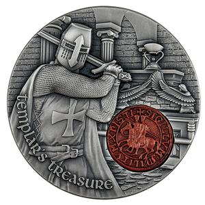 Cameroon / Silver Two Ounces 2020 Templar's Treasure - reverse photo