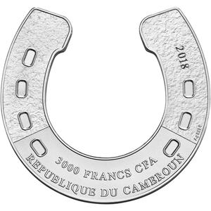 Cameroon / Silver Three Ounces 2018 Horseshoe - obverse photo