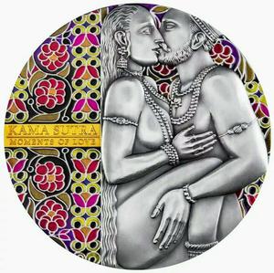 Cameroon / Silver Three Ounces 2019 Kama Sutra - reverse photo