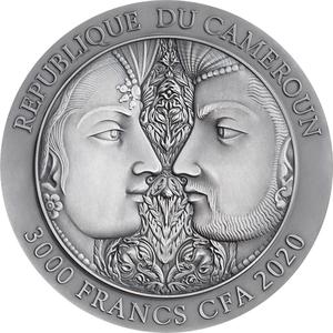 Cameroon / Silver Three Ounces 2020 Kama Sutra II - obverse photo