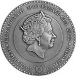 Silver Two Ounces 2022 Planets and Gods - Moon: Photo Coin, Cameroon, Silver Two Ounces 2022 Planets and Gods - Moon / thumbnail