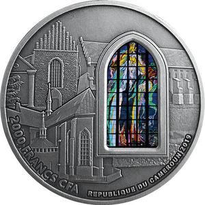 Cameroon / Silver Two Ounces 2019 Basilica of St. Francis of Assisi - obverse photo