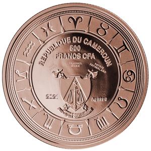 Cameroon / Silver Ten Grams 2021 Zodiac - Pisces - obverse photo