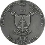 Silver Three Ounces 2018 Year of the Dog: Photo Coin, Cameroon, Silver Three Ounces 2018 Year of the Dog / thumbnail