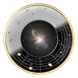 Cameroon / Five Hundred Francs Silver 2024 Centaurus A Galaxy - reverse photo