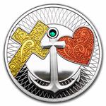 Silver Ten Grams 2022 Faith, Hope, Love: Photo Coin, Cameroon, Silver Ten Grams 2022 Faith, Hope, Love / thumbnail