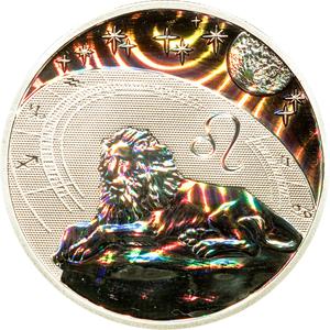 Cameroon / Silver Half Ounce 2010 Zodiac - Leo - reverse photo