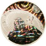 Cameroon / Silver Half Ounce 2010 Zodiac - Leo - reverse photo