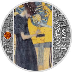 Cameroon / Five Hundred Francs Silver 2020 Gustav Klimt - Music - reverse photo