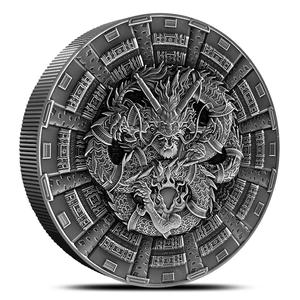 Cameroon / Silver Three Ounces 2024 Imperial Dragons - reverse photo