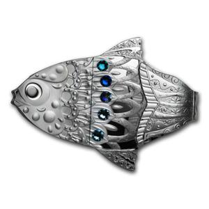 Cameroon / Silver Two Ounces 2018 Make A Wish Fish - reverse photo