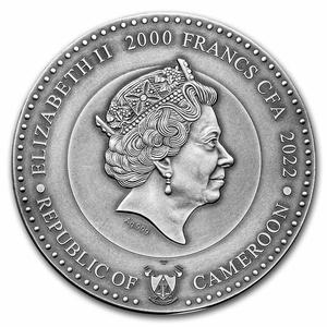 Cameroon / Silver Two Ounces 2022 Earth - obverse photo