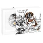 Silver Ounce 2021 St Bernard Dog: Photo Coin, Cameroon, Silver Ounce 2021 St Bernard Dog / thumbnail