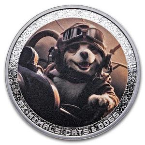 Cameroon / Silver Ounce 2025 AI·NIMALS - Dog Pilot - reverse photo