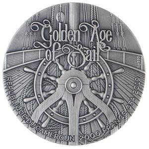 Cameroon / Silver Two Ounces 2019 HMS Bounty - obverse photo