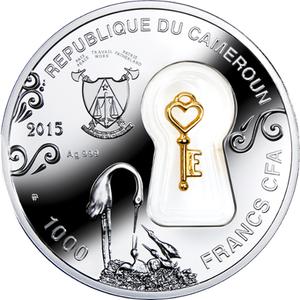 Cameroon / Silver Ounce 2015 Domestic Happiness - obverse photo