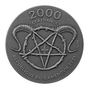Cameroon / Silver Two Ounces 2021 Beelzebub - obverse photo