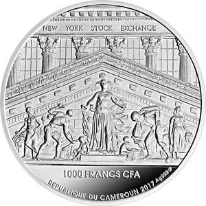 Cameroon / One Ounce Silver 2017 NYSE - obverse photo