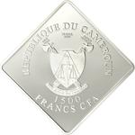 Silver Two Ounces 2010 Black Rhinoceros: Photo Coin, Cameroon, Silver Two Ounces 2010 Black Rhinoceros / thumbnail