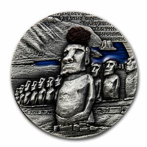 Cameroon / Silver Two Ounces 2020 Rapa Nui - reverse photo