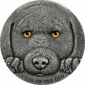 Cameroon / Silver Three Ounces 2018 Year of the Dog - reverse photo