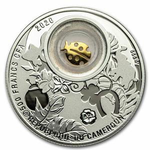 Cameroon / Silver Half Ounce 2020 Lucky Ladybug - obverse photo
