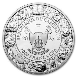 Cameroon / Silver Ounce 2025 AI·NIMALS - Dog Astronaut - obverse photo