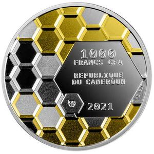 Cameroon / Silver Ounce 2021 Always Bee Yourself - obverse photo