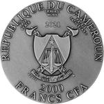 Silver Two Ounces 2021 Good: Photo Coin, Cameroon, Silver Two Ounces 2021 Good / thumbnail