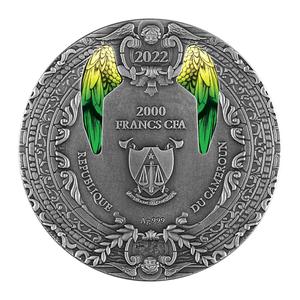 Cameroon / Silver Two Ounces 2022 Archangel Raphael - obverse photo