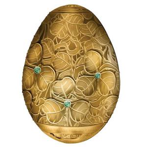 Cameroon / Gold Seven Ounces 2021 Clover Leaf Egg - reverse photo