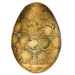 Gold Seven Ounces 2021 Clover Leaf Egg: Photo Coin, Cameroon, Gold Seven Ounces 2021 Clover Leaf Egg / thumbnail