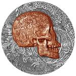 Silver Ounce 2017 Carved Skull: Photo Coin, Cameroon, Silver Ounce 2017 Carved Skull / thumbnail