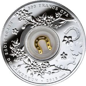 Cameroon / Five Hundred Francs 2016 Good Luck - Horseshoes - obverse photo