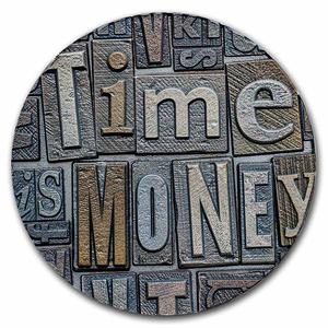 Cameroon / Silver Two Ounces 2023 Time is Money - reverse photo