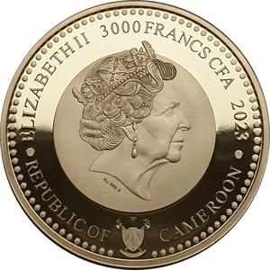 Cameroon / Gold Ounce 2023 World Famous Dogs - Chihuahua - obverse photo