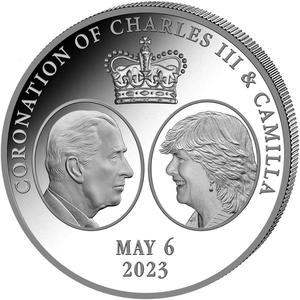 Cameroon / Silver Ounce 2023 King Charles III Coronation - reverse photo
