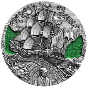 Cameroon / Silver Two Ounces 2019 HMS Bounty - reverse photo