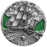 Silver Two Ounces 2019 HMS Bounty: Photo Coin, Cameroon, Silver Two Ounces 2019 HMS Bounty / thumbnail