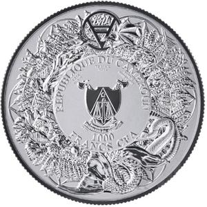 Cameroon / Silver Two Ounces 2024 Slavic Beastiary - Alkonost - obverse photo