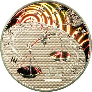 Cameroon / Silver Half Ounce 2010 Zodiac - Libra - reverse photo