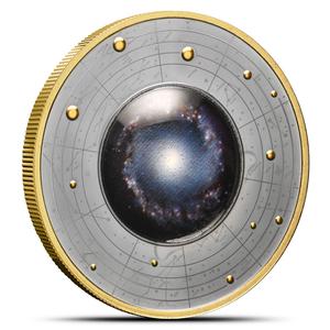 Cameroon / Five Hundred Francs Silver 2024 NGC 1097 Galaxy - reverse photo